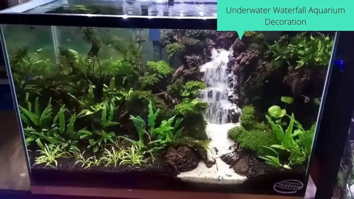 Underwater Waterfall Aquarium Decoration