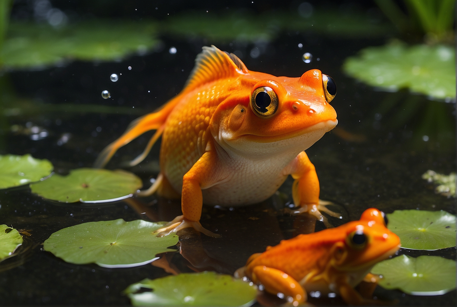 Can Goldfish and Frogs Live Together in a Pond? Our Aquariums